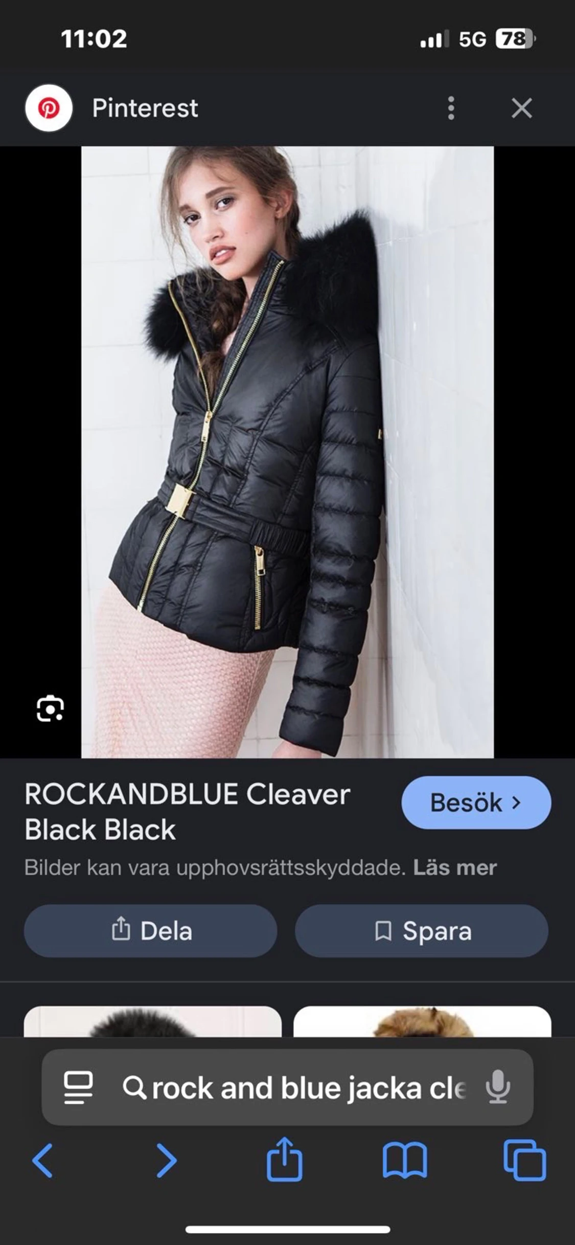 Svart pufferjacka Rockandblue - 5