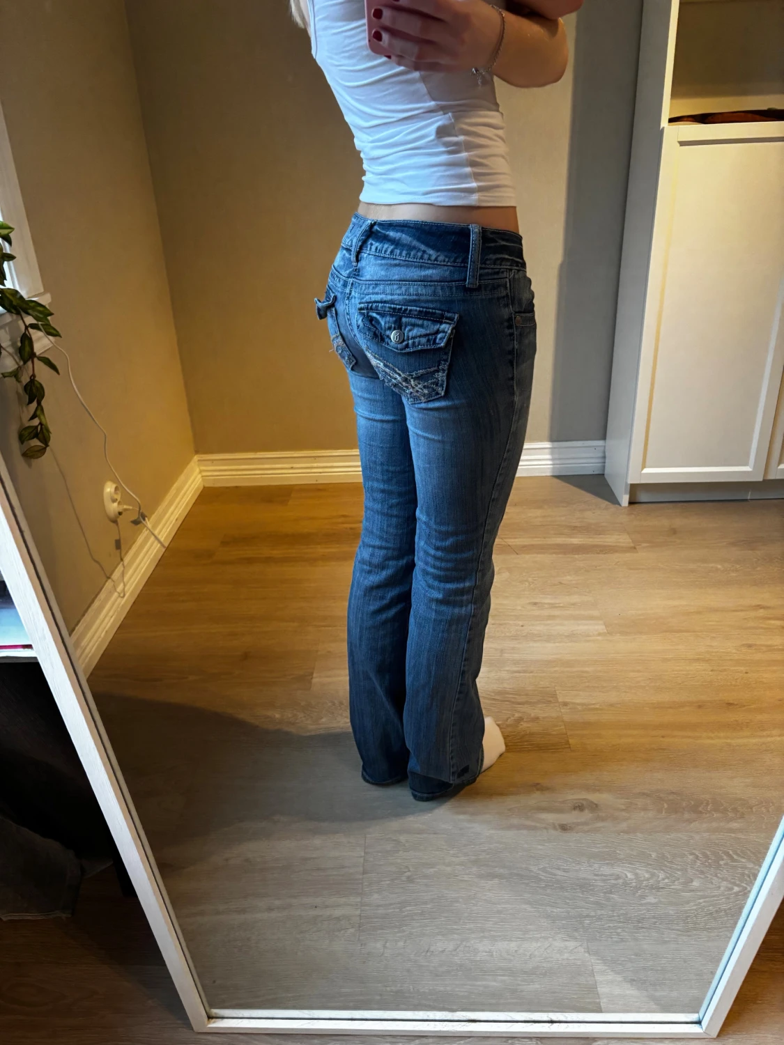 Lågmidjade jeans bootcut 