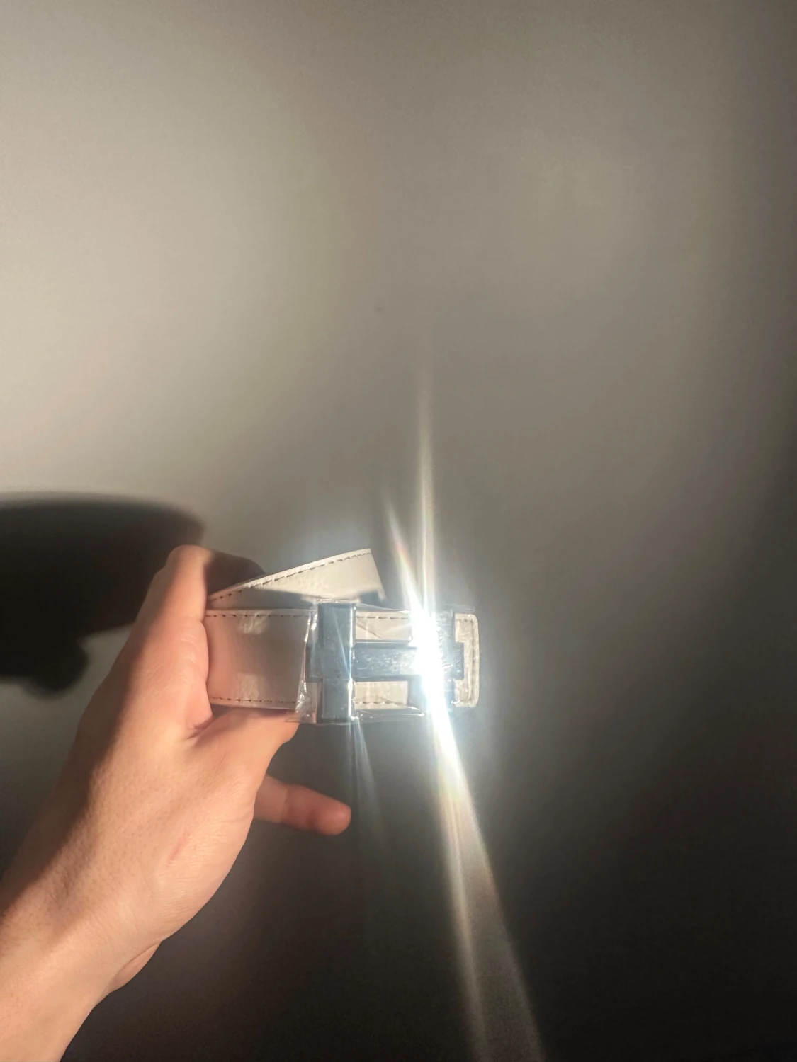 H stil bälte i vit! - 1