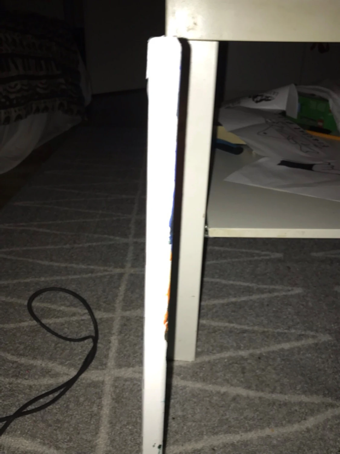 Tavla med blomma och natthimmel - 1