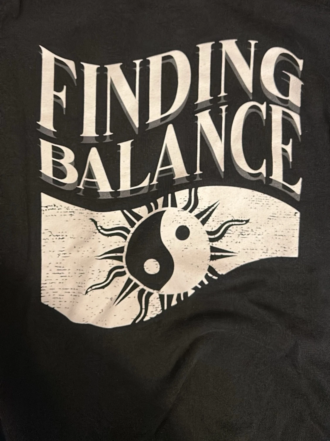 Svart sweatshirt Finding Balance 157 - 1