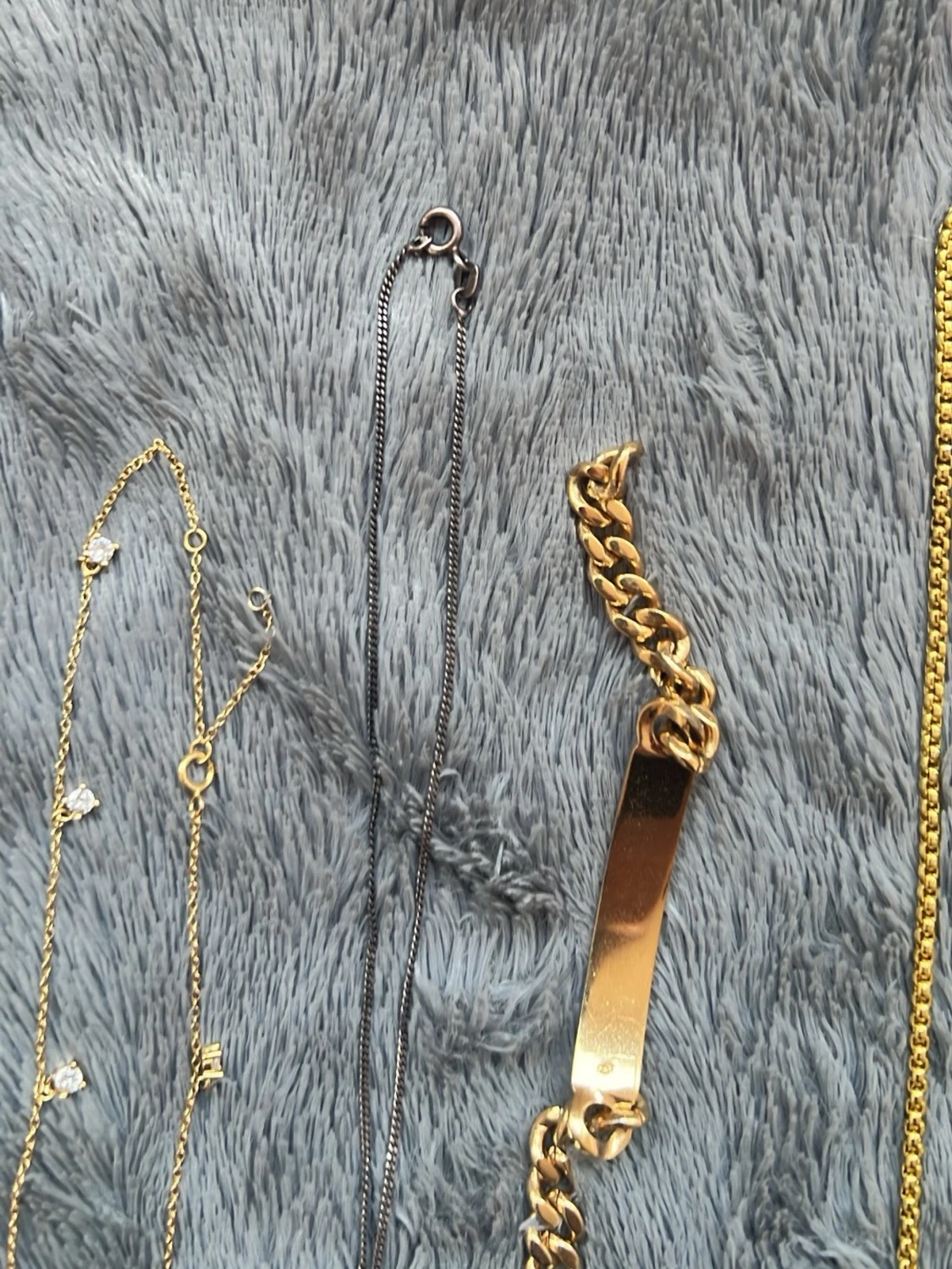 Samling vintage smycken i guldton - 2