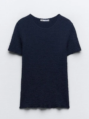 Topp från Zara - Mörkblå populär topp från Zara, använd endast en gång!