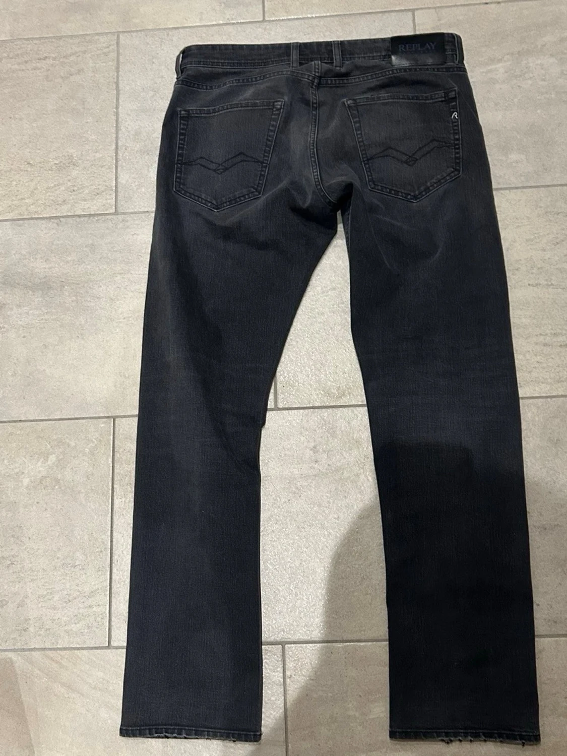 Replay Grover mörkgråa jeans straight fit - 2