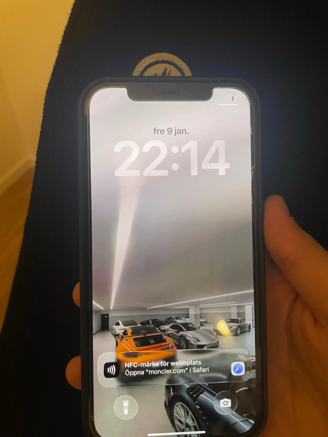 Svart Moncler cardigan  2XL passar M/L - 2