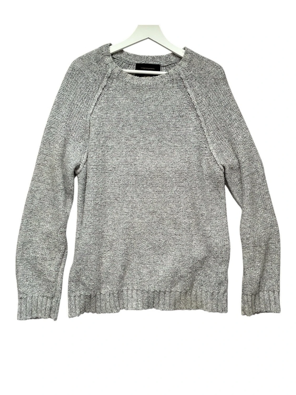 Stickad grå tröja 