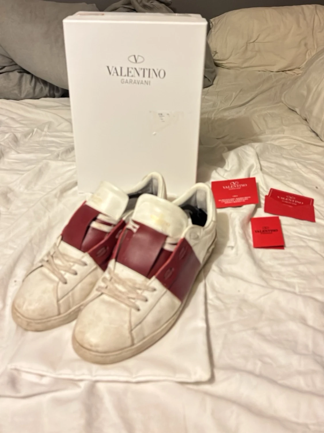 Valentino Garavani Open sneakers vit/röd