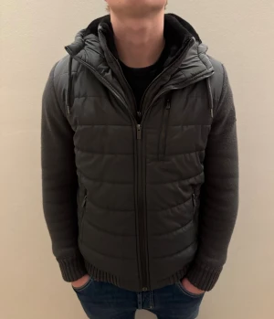 Pälsfodrad Cardigan Jacka - - Condition: 8/10 - Color: Gray - Size: S