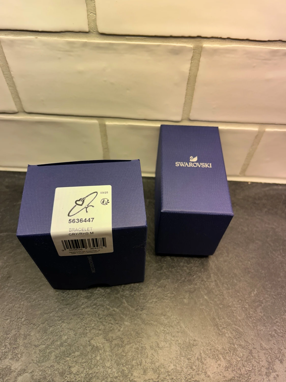 Swarovski silverarmband med hjärta - 2