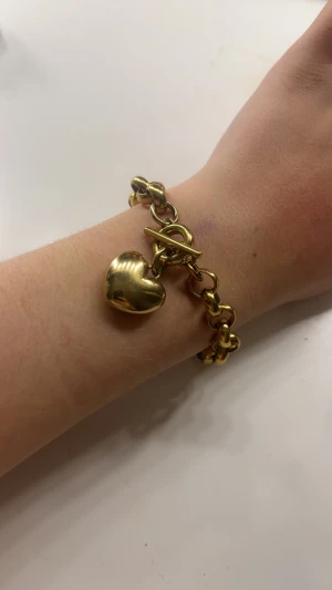 Guldarmband med hjärthänge - Snyggt armband ifrån Edblad. Säljer pågrund av att jag valt att byta till silver