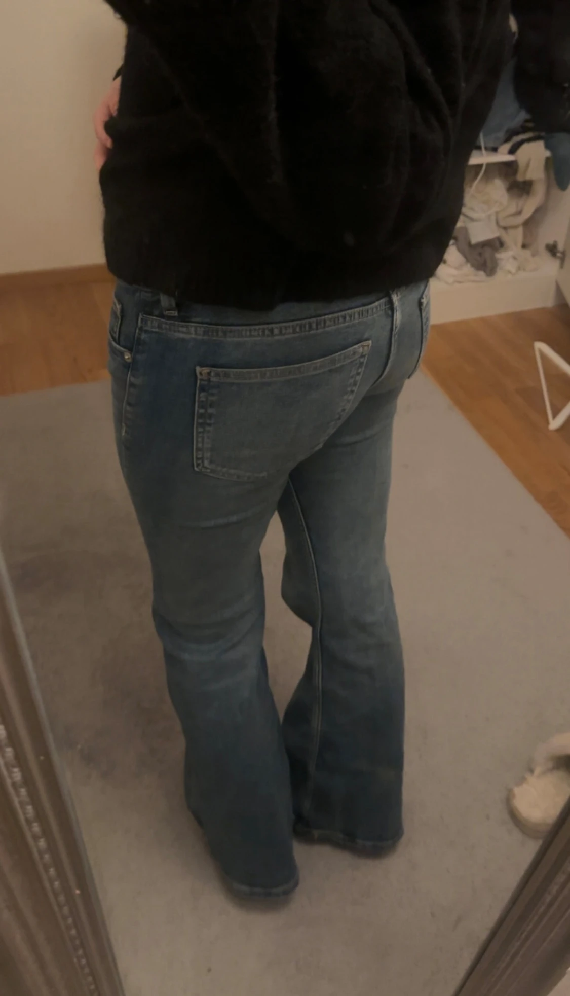 Lågmidjade bootcut jeans