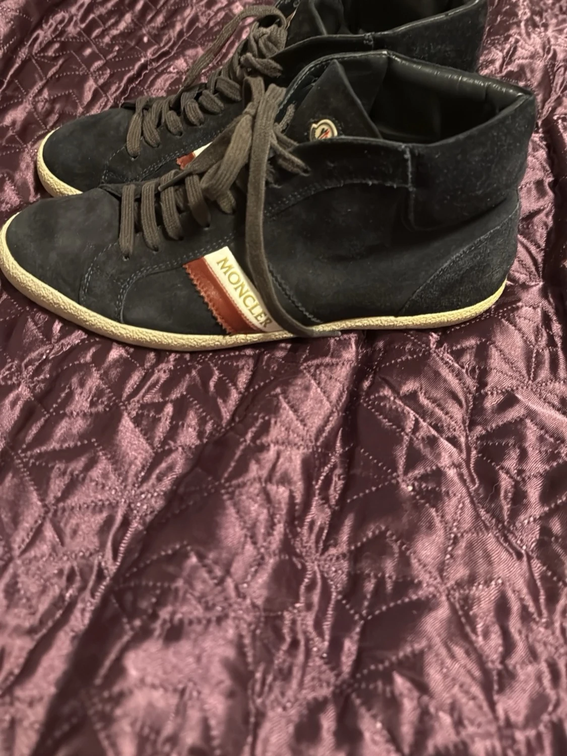 Moncler svarta mocka vinterskor - 1