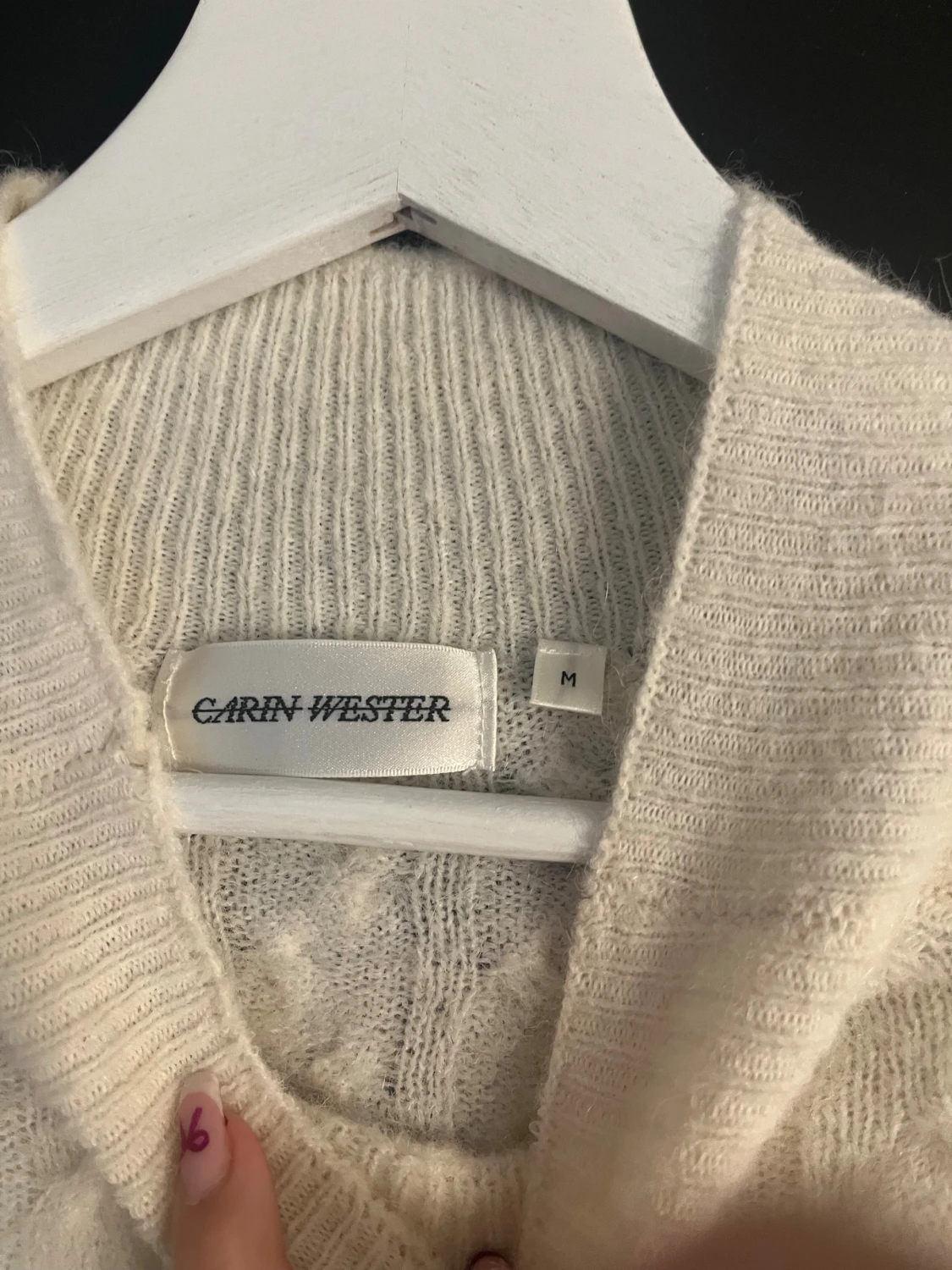 Vit stickad tröja från Carin Wester - 2