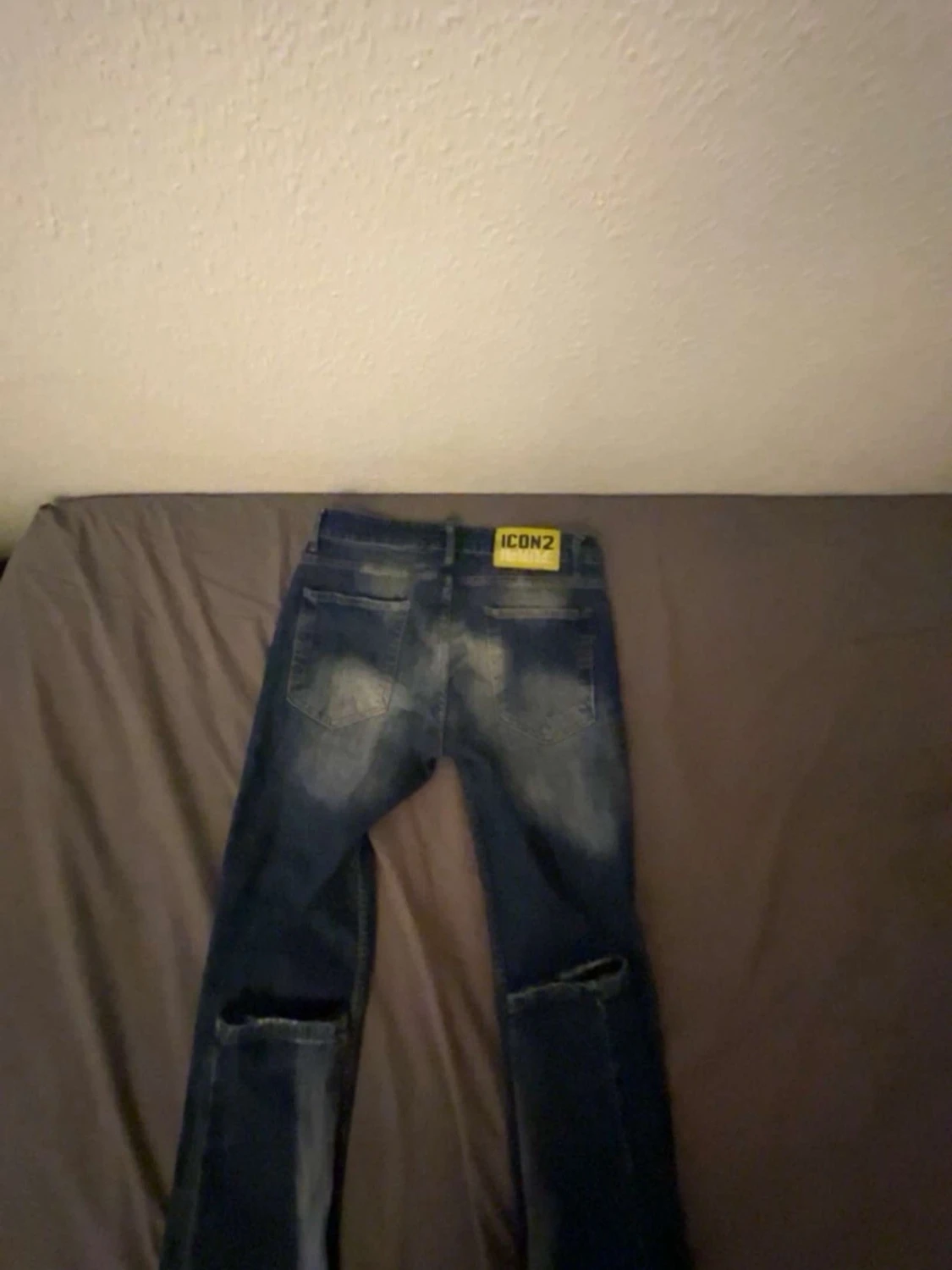 Blå disquared byxor - 1