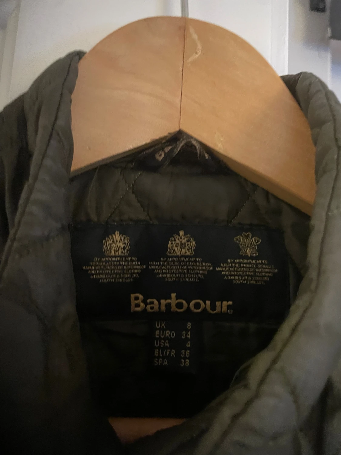 Olivgrön quiltad Barbour jacka - 1