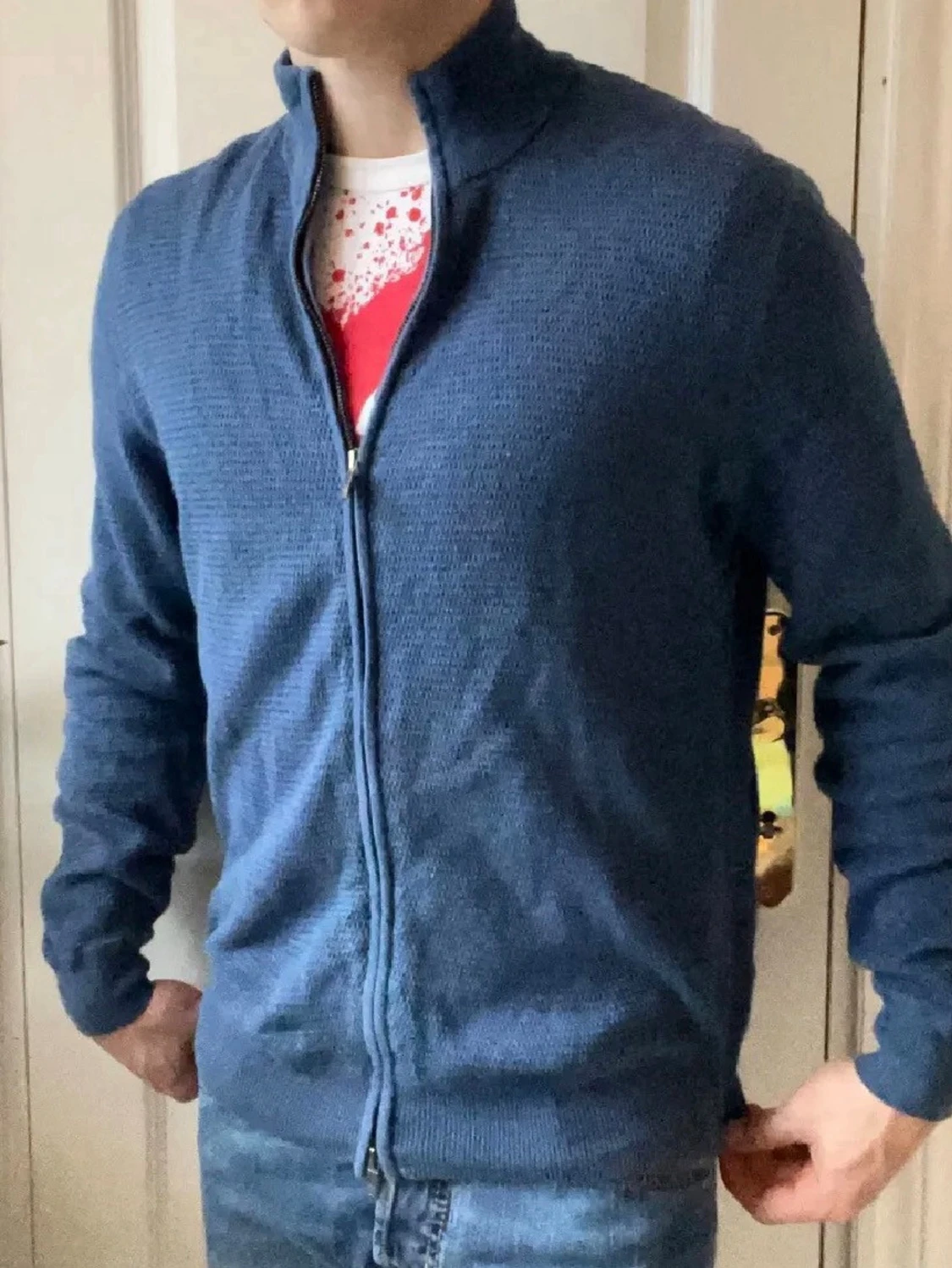 Blå kofta från Massimo Dutti - 3