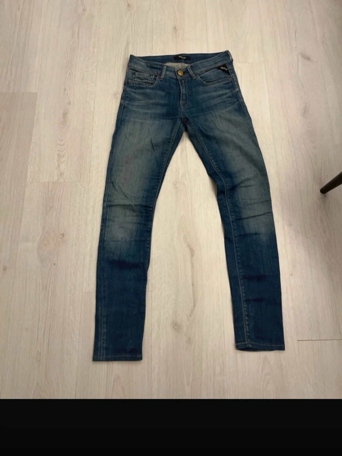 Replay blå skinny jeans strl 27/32