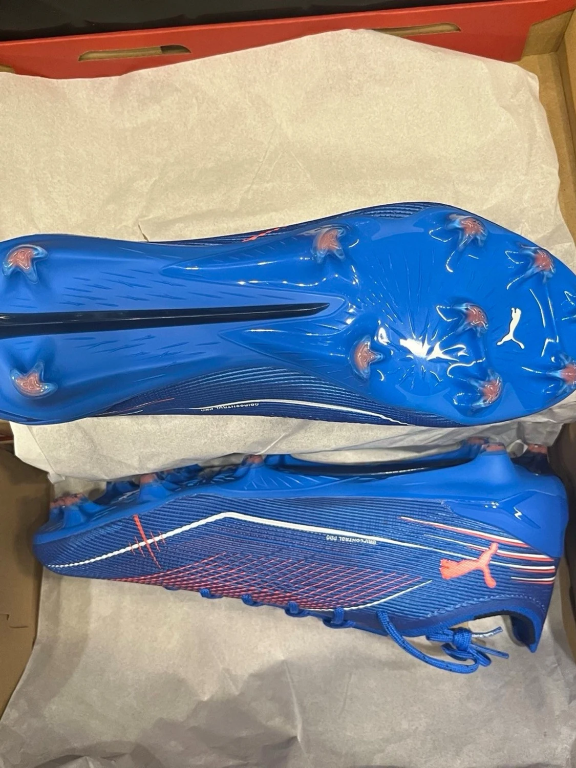 Blå Puma Ultra fotbollsskor - 2