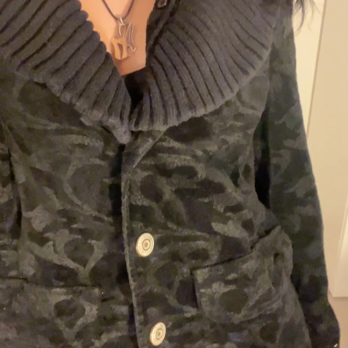 Jätte söt höstjacka med mudd krage!! - 2