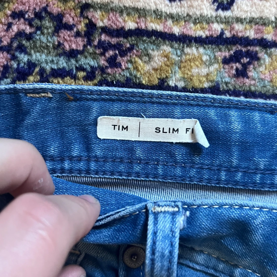 Blå slim jeans från Jack and Jones  - 3