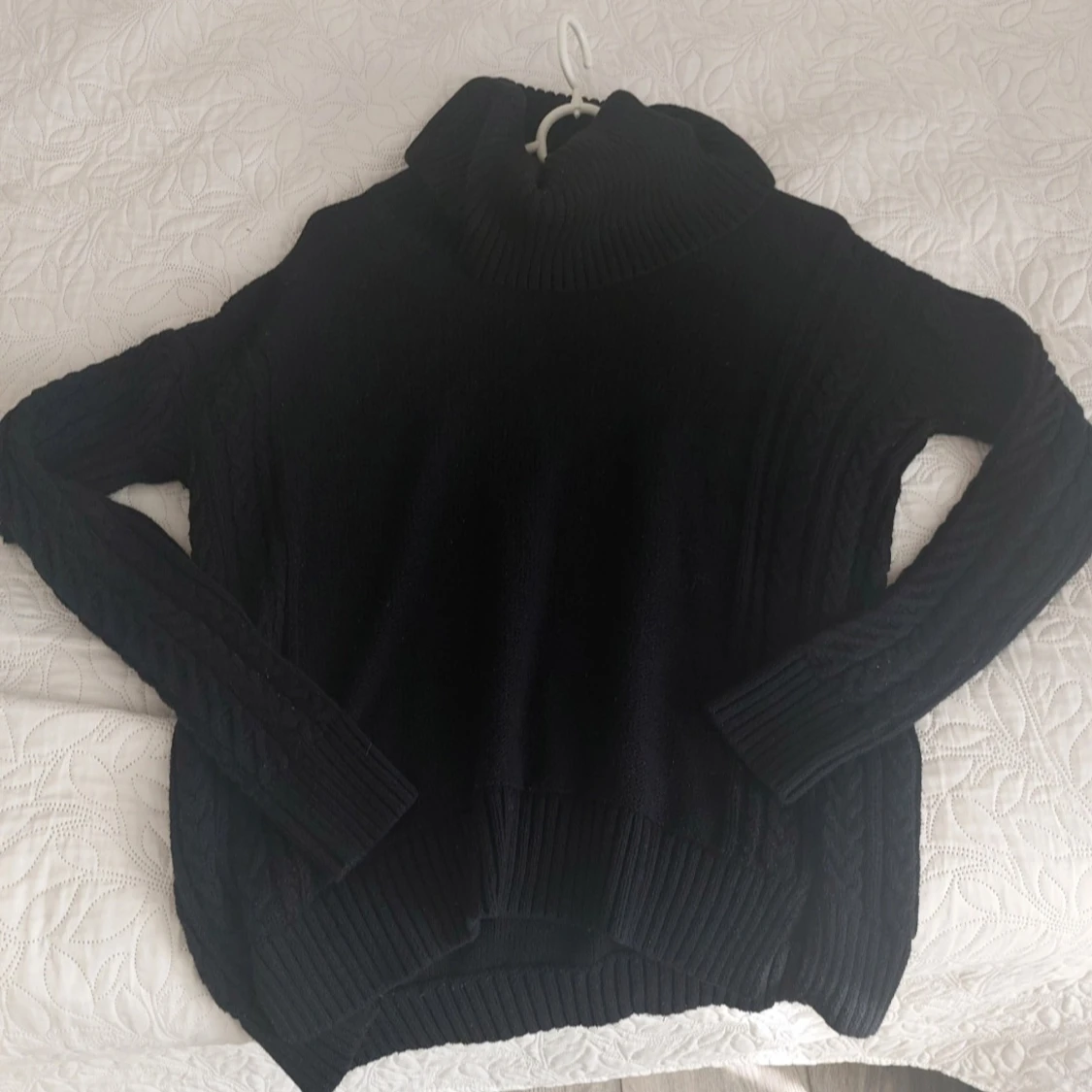 Svart stickad tröja med krage från Ralph Lauren - 4