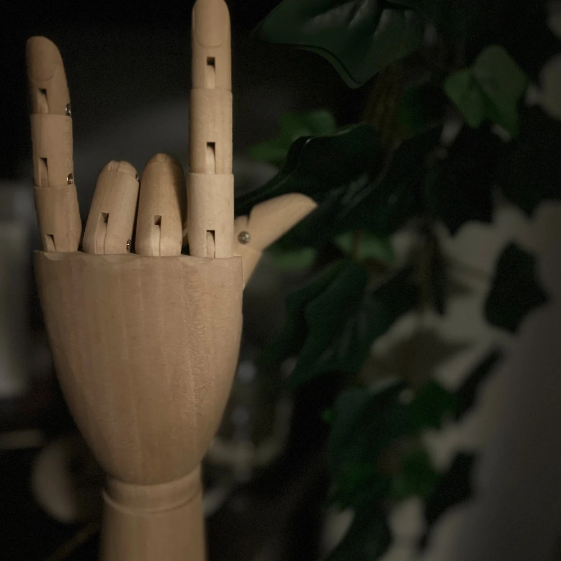 Flexibel trä hand model