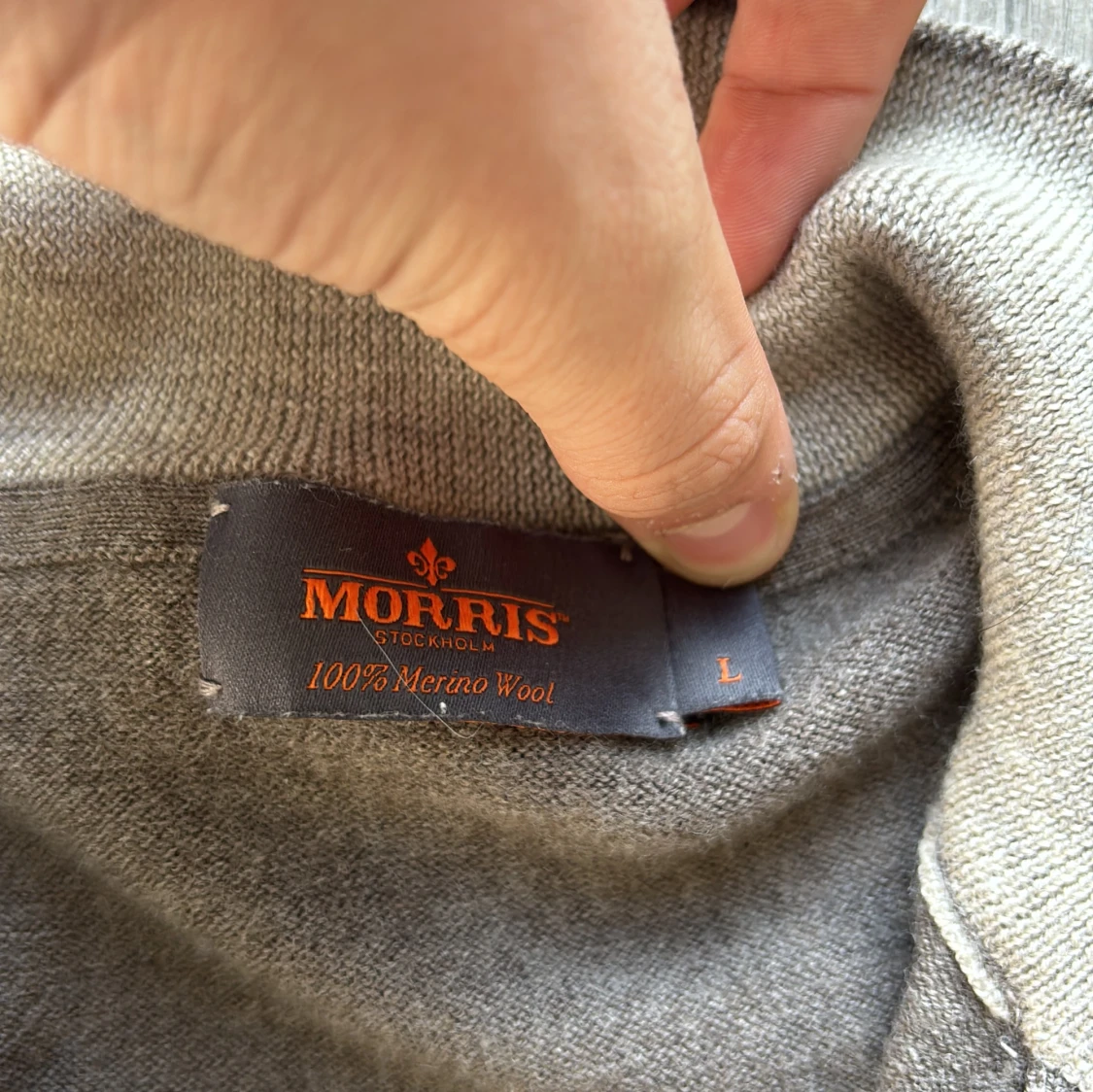 Brun merinoullströja från Morris - 3