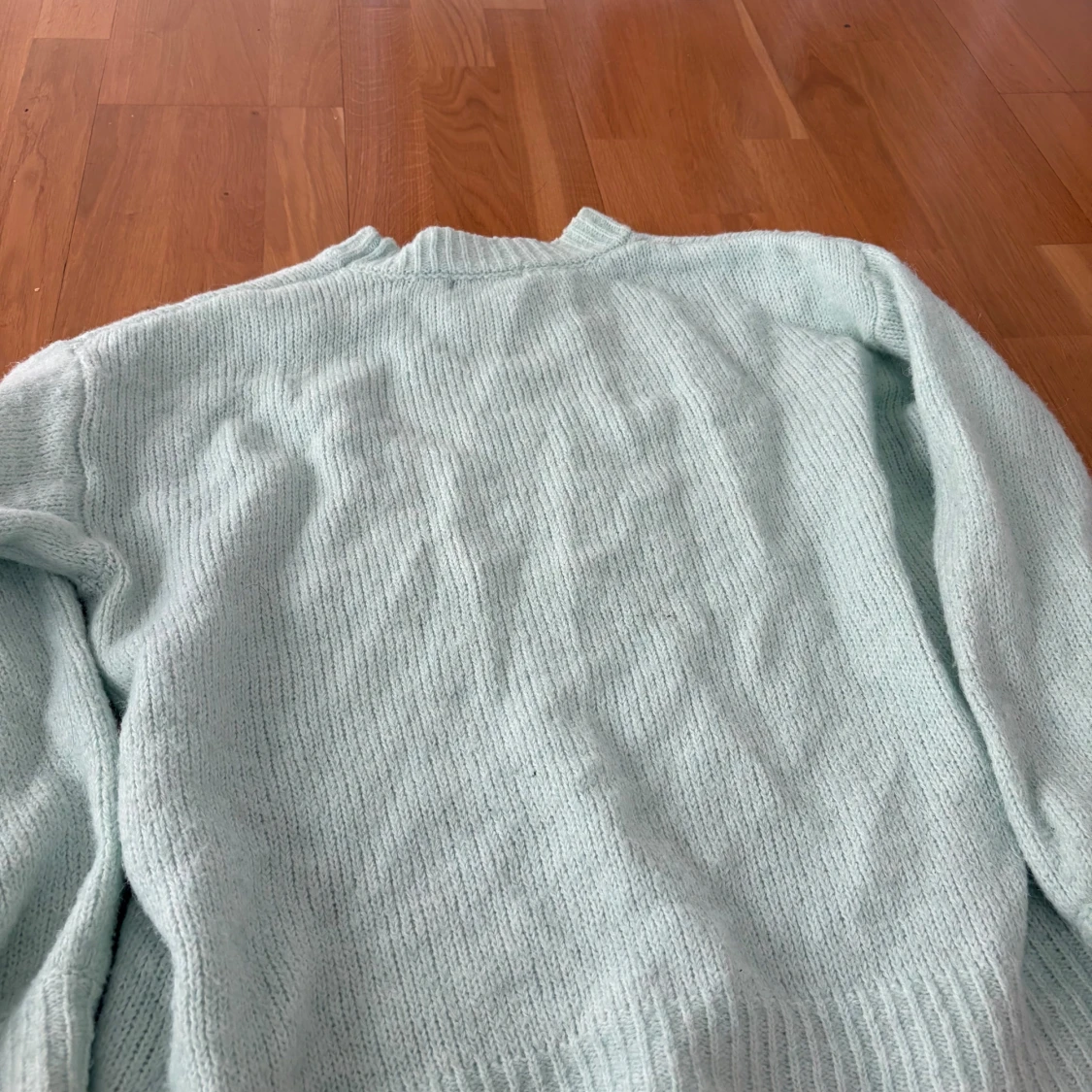 Ljusgrön stickad tröja från SHEIN - 1