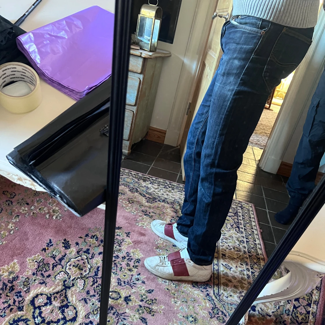 Mörkblå Lee jeans slim fit 28/34 - 1