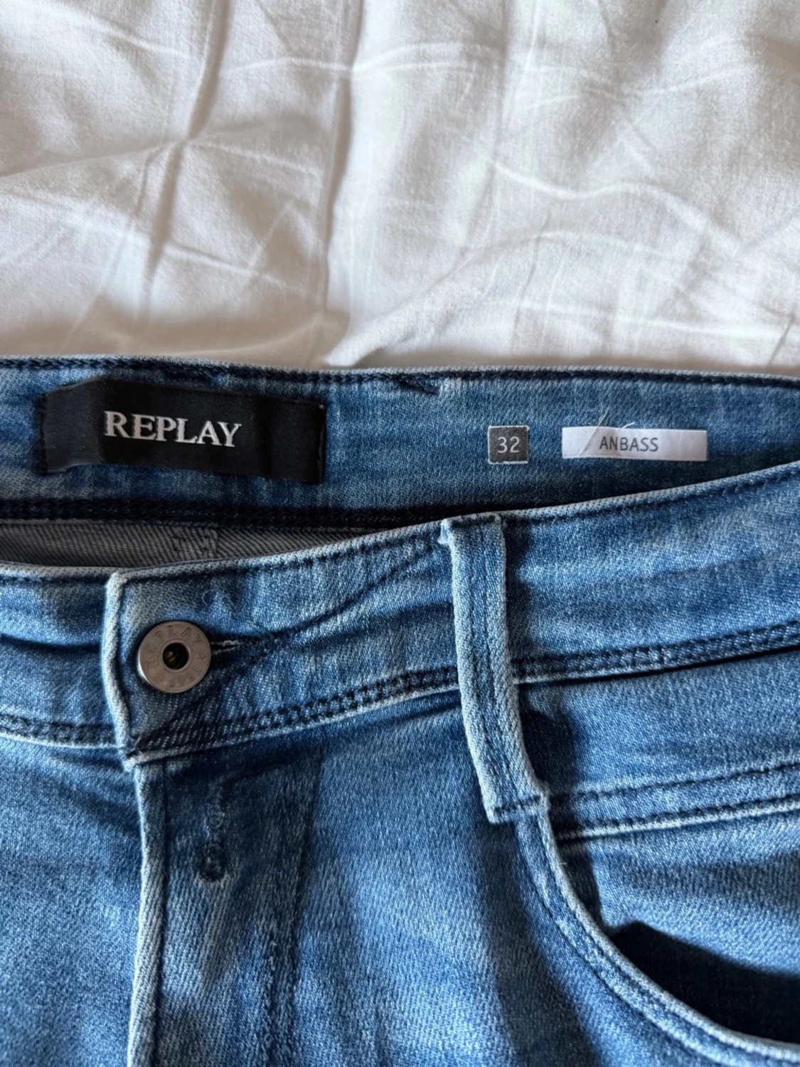 Replay Anbass jeans ljusblå, storlek 32 - 2