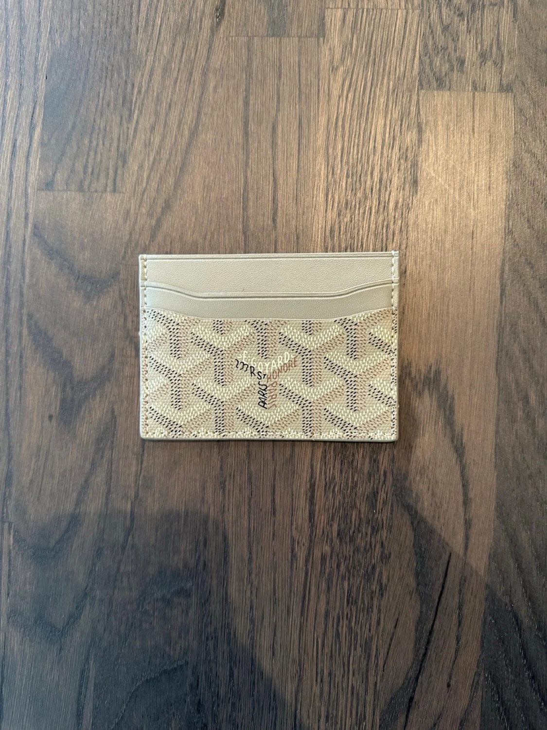 Grå/sand Goyaard plånbok 