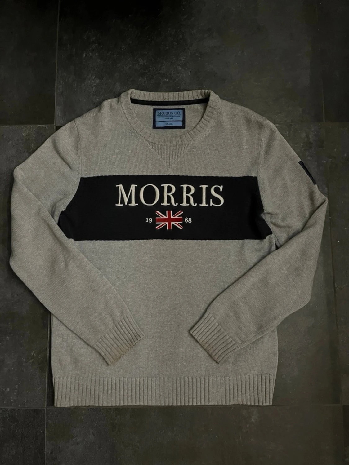 Morris tröja stickad