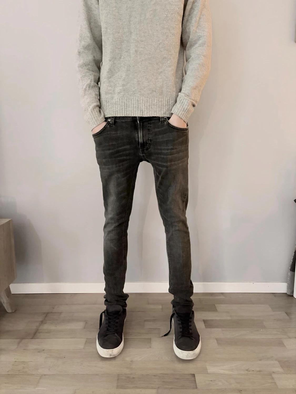 Svarta Nudie jeans tight Terry  w30/32l - 2