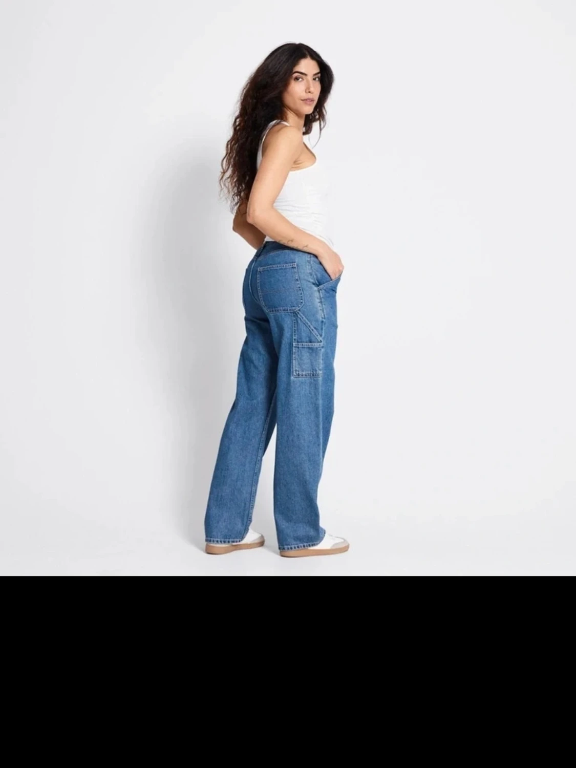 Blå wide jeans Labor XS - 4