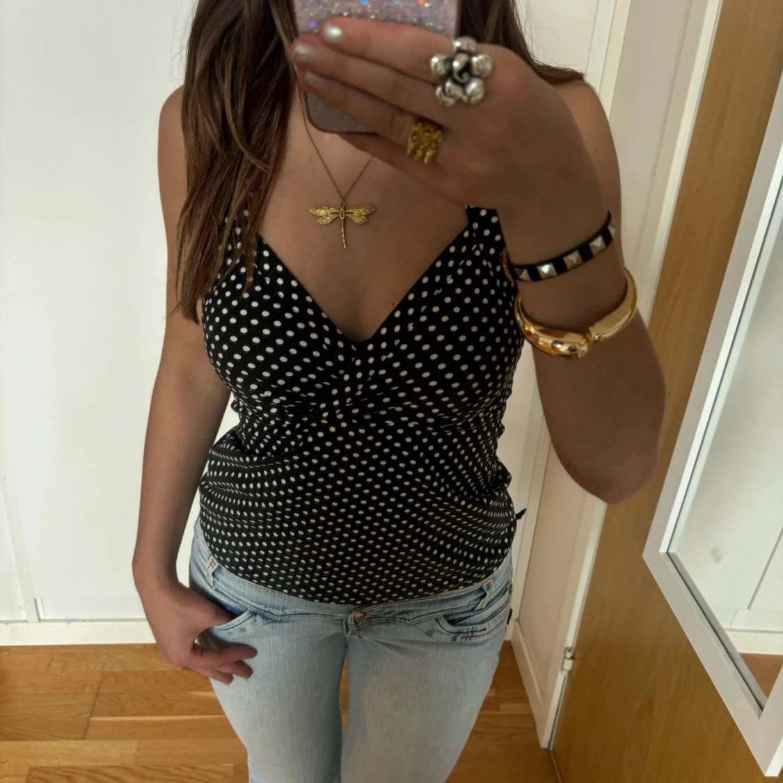 Prickig halterneck topp