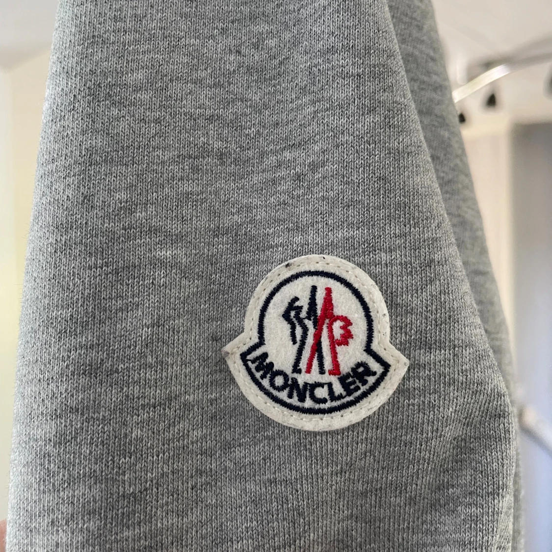 Grå Moncler hoodie med dragkedja - 2