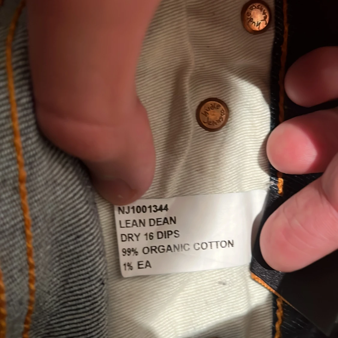 Nudie Jeans Lean Dean mörkblå 31/34 - 3