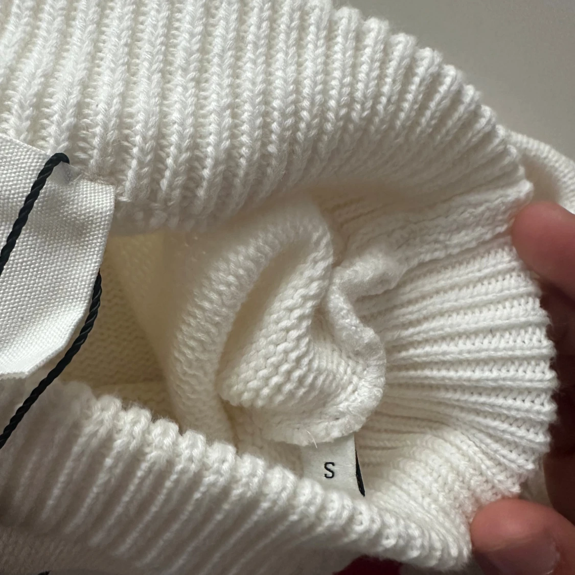 Vit stickad tröja Ami Paris S - 2