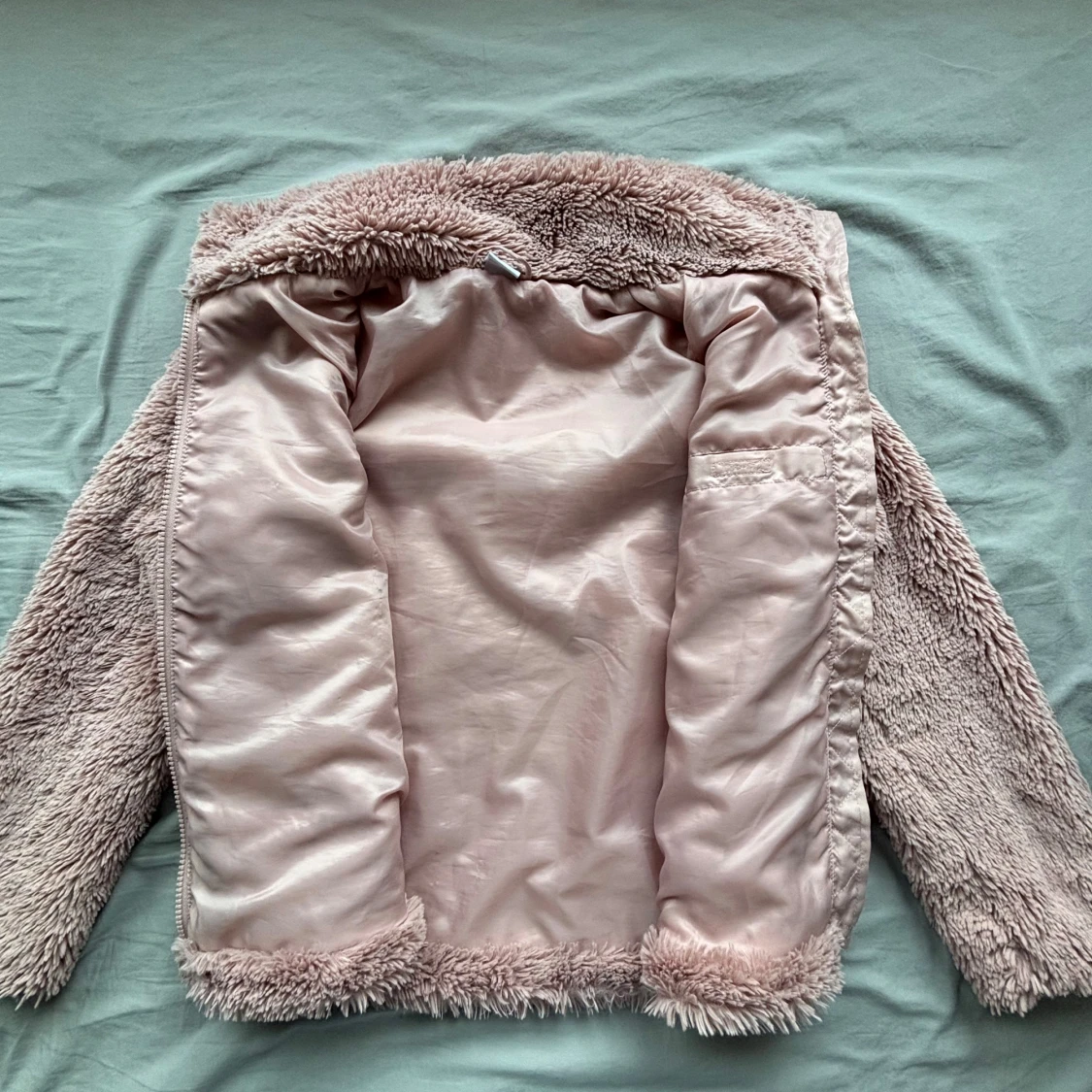 Ljusrosa teddyjacka från Lindex - 2