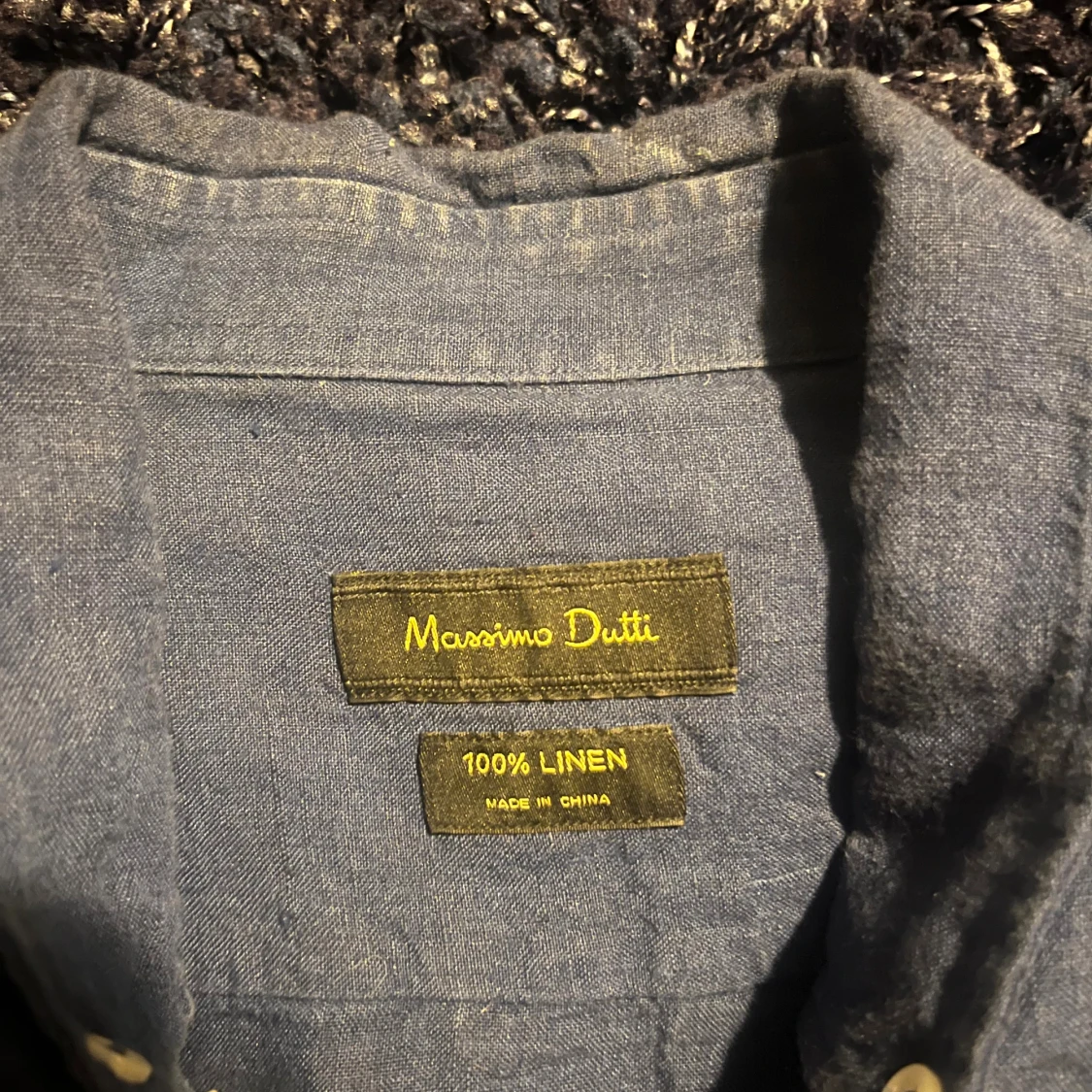 Blå linneskjorta från Massimo Dutti - 1