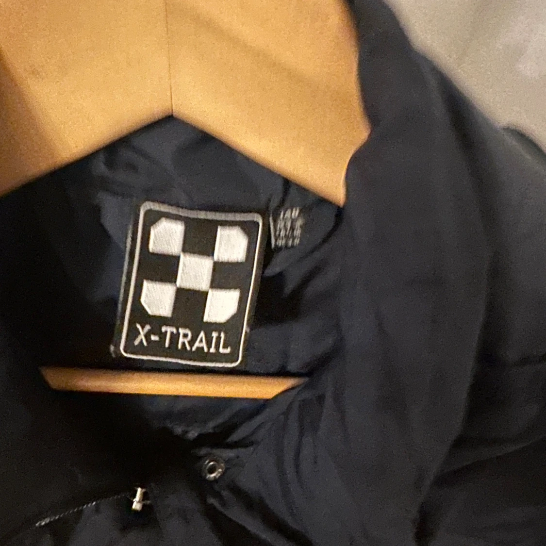 Mörkblå lång pufferjacka X-Trail - 4