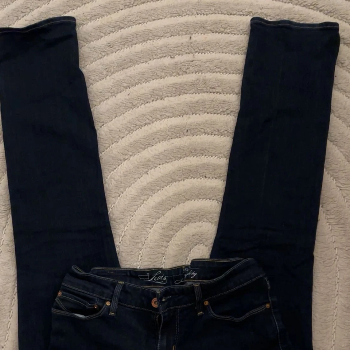 Levi's Straight Leg Jeans mörkblå - 1