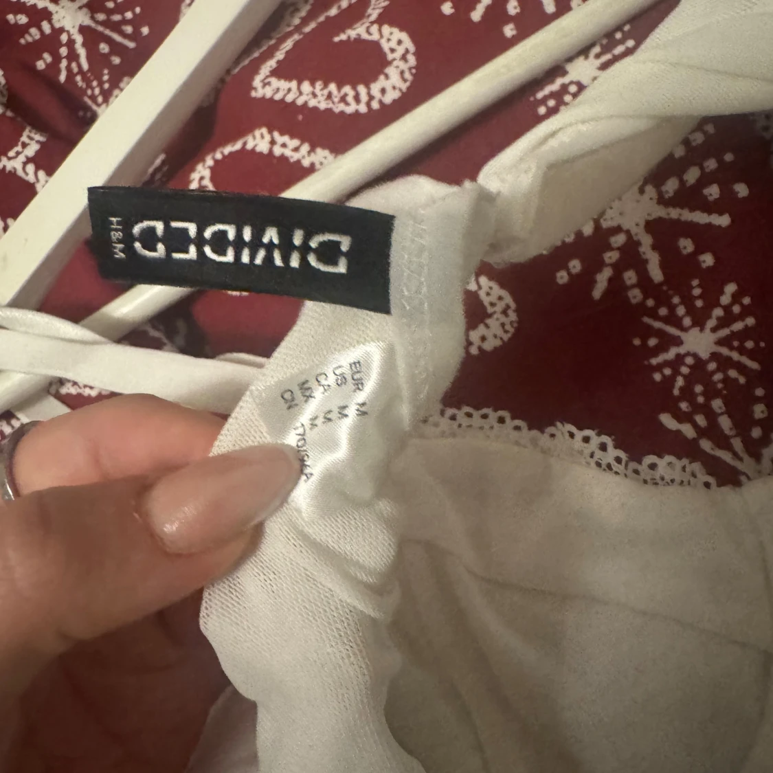 Vit spetskorsett från H&M Divided - 2