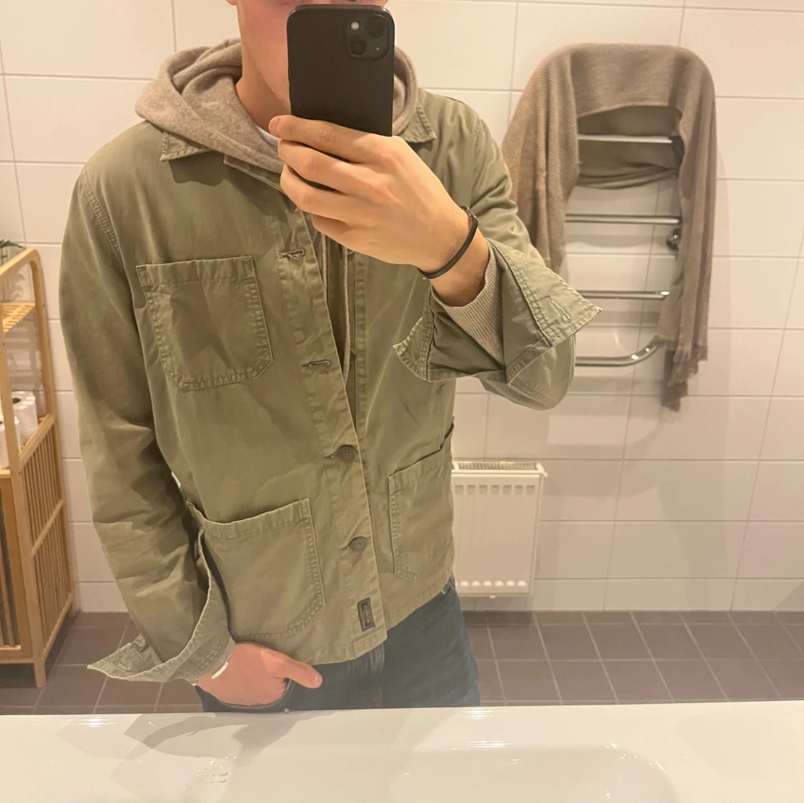 Olivgrön overshirt från Morris - 2