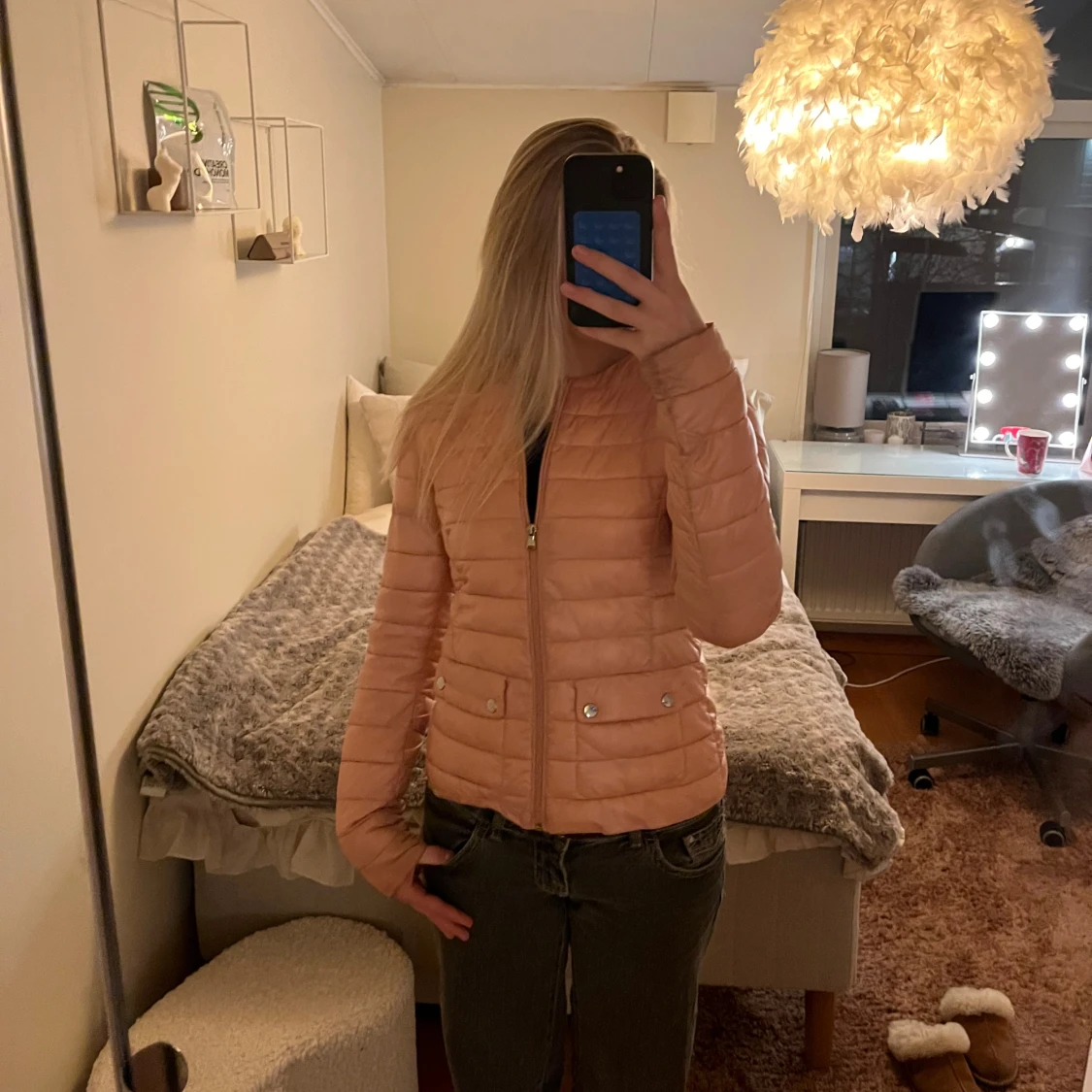 Ljusrosa höstjacka - 1