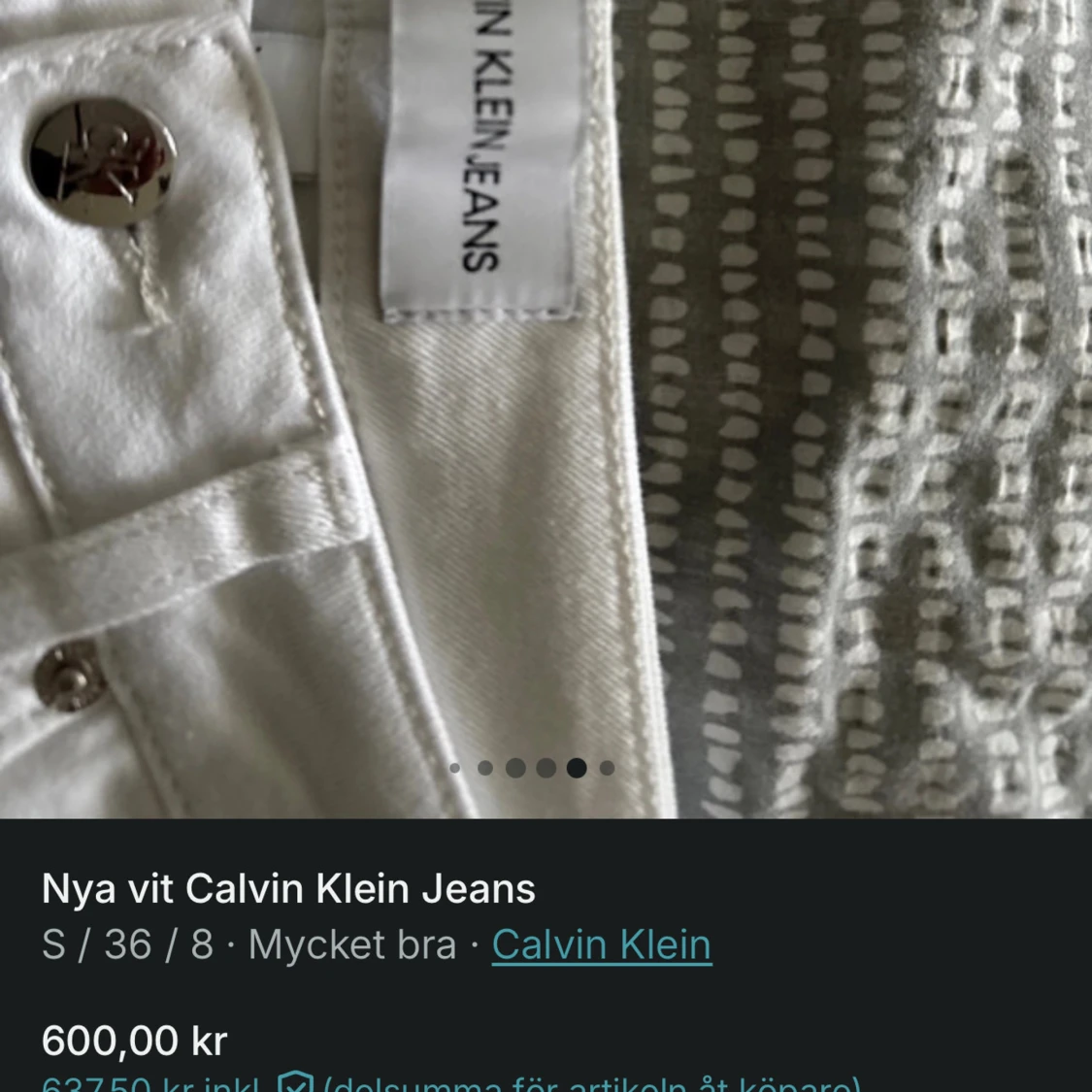 Vita skinny jeans från Calvin Klein - 4