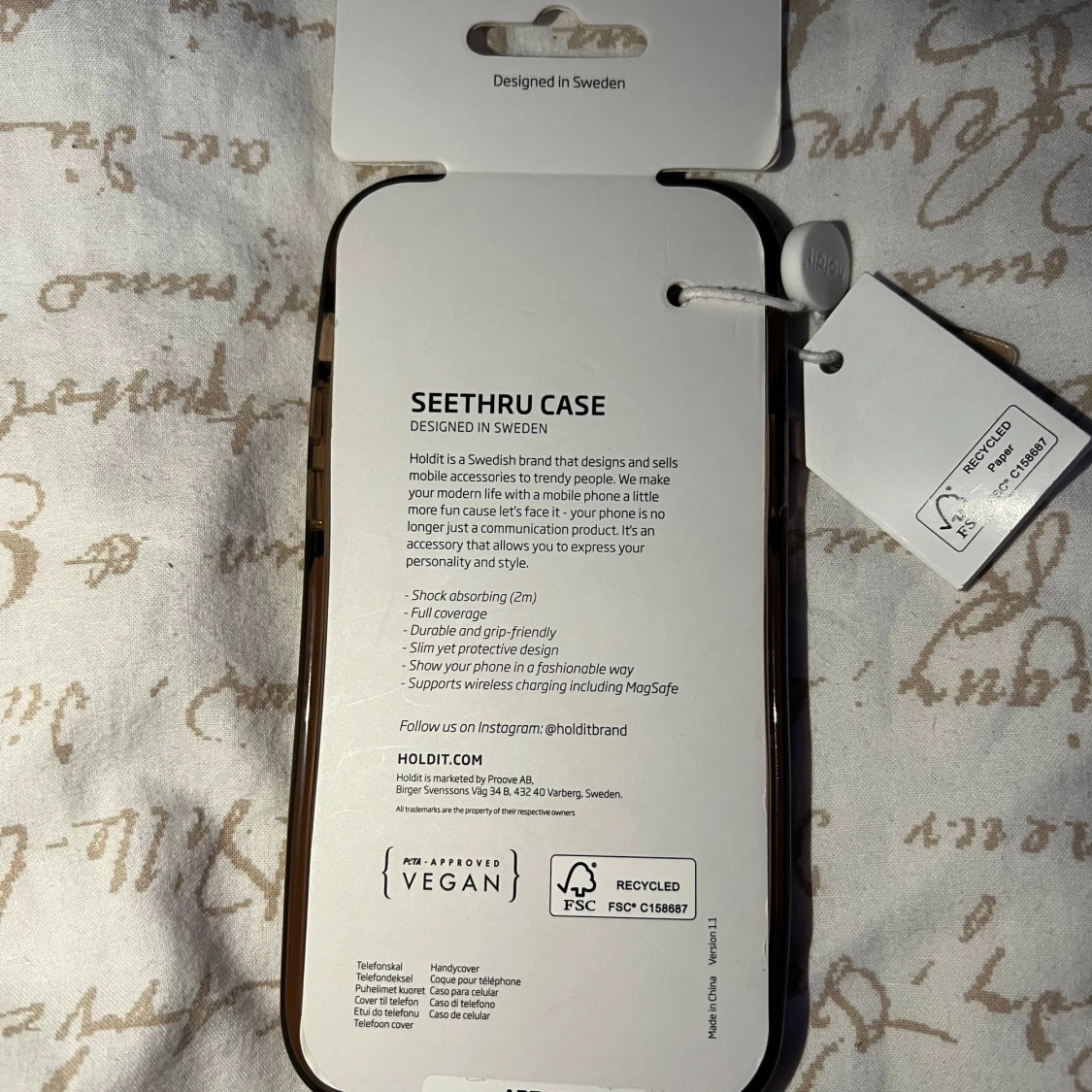 Holdit Seethru Case för iPhone 12/12 Pro - 1