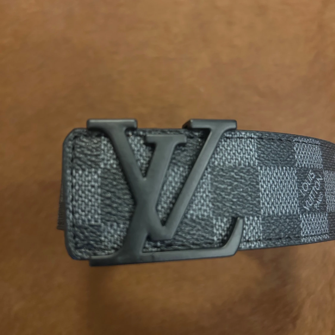 Louis Vuitton rutig skinnbälte - 1