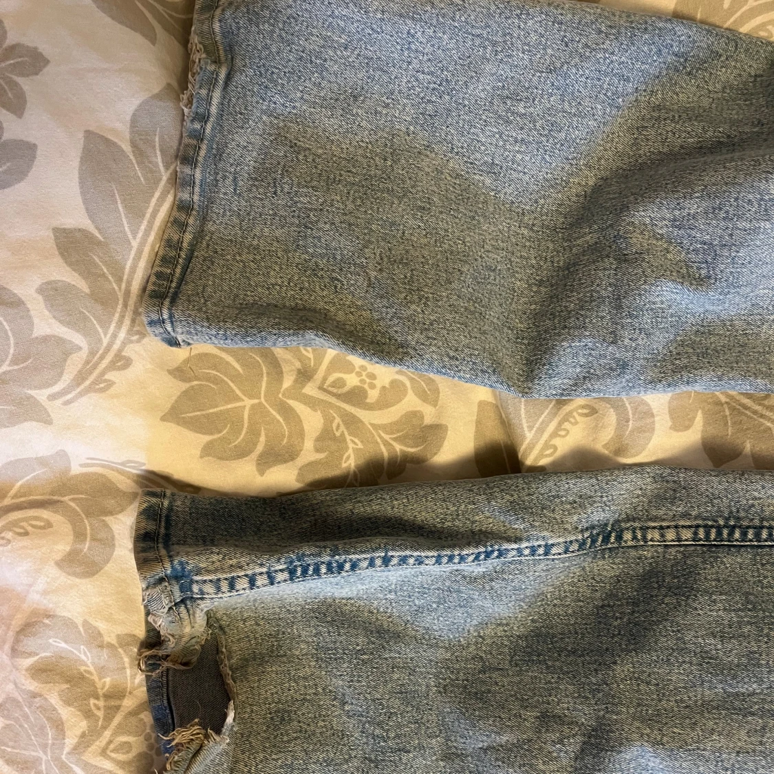 Ljusblå bootcut jeans  - 4