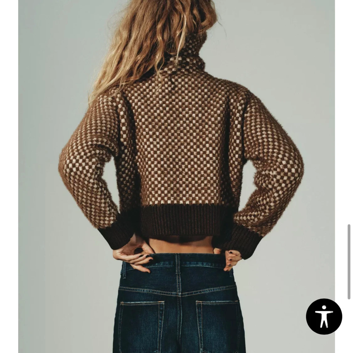 Stickad kofta med dragkedja från Zara - 1